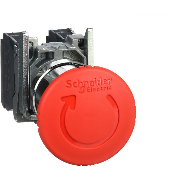 Schneider Electric Not-Aus-Taster 1S1Ö, überl.Drehentr XB4BS8445
